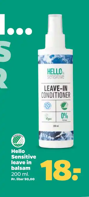 Netto Hello Sensitive leave in balsam oferta