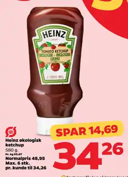 Netto Heinz økologisk ketchup oferta