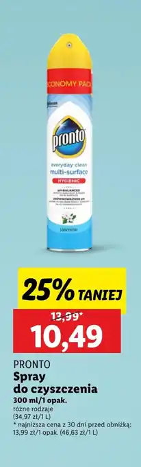 Lidl Spray do czyszczenia Pronto oferta