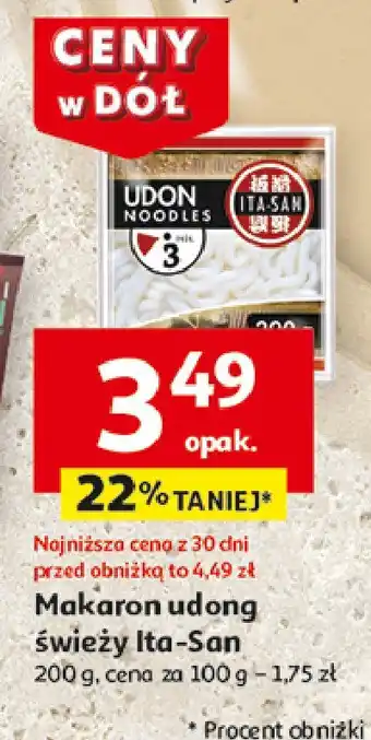 Auchan Makaron udong noodles Ita-san oferta