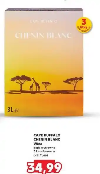 Kaufland Wino Cape Buffalo Chenin Blanc oferta