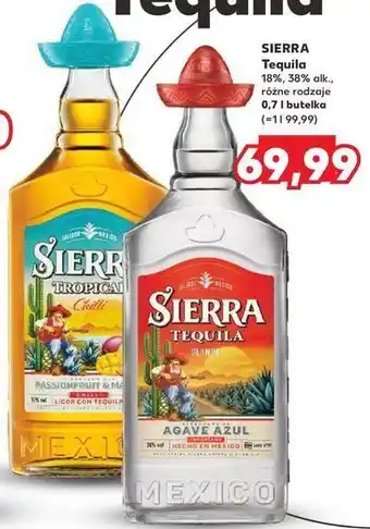 Kaufland Tequila Sierra Silver oferta