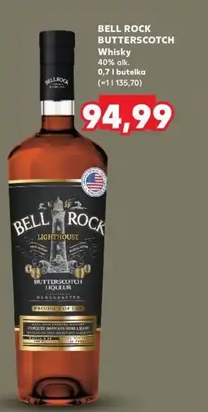 Kaufland Whisky Bell Rock Butterscotch oferta