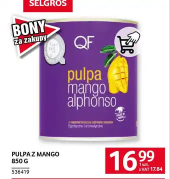 Selgros Pulpa z mango oferta