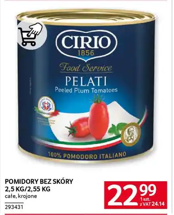 Selgros Pomidory bez skóry oferta