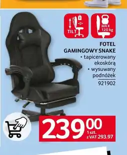 Selgros Fotel gamingowy Snake oferta