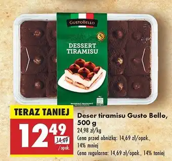 Biedronka Deser tiramisu Gustobello oferta