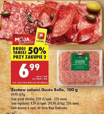 Biedronka Zestaw salami Gustobello oferta