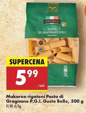 Biedronka Makaron di gragnano pgi rigatoni Gustobello oferta