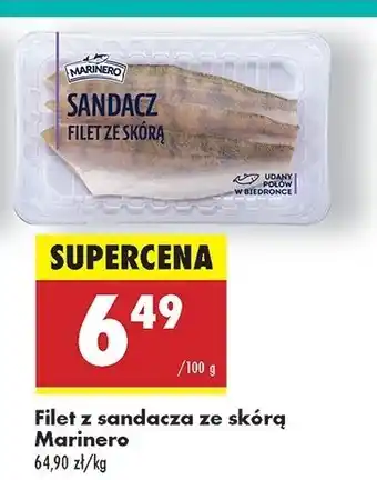 Biedronka Filet z sandacza ze skórą Marinero oferta