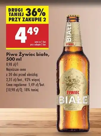 Biedronka Piwo Żywiec Białe oferta