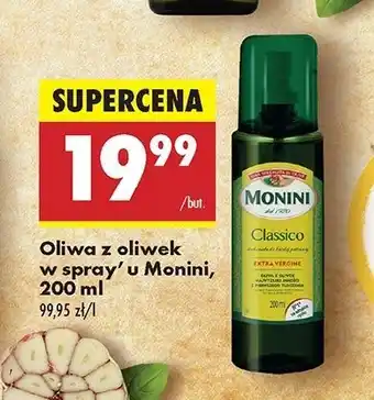 Biedronka Oliwa z oliwek extra virgine spray Monini Classico oferta