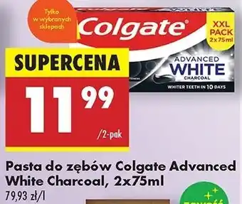 Biedronka Pasta do zębów charcoal Colgate Advanced White oferta