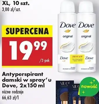 Biedronka Dezodorant Dove Original oferta