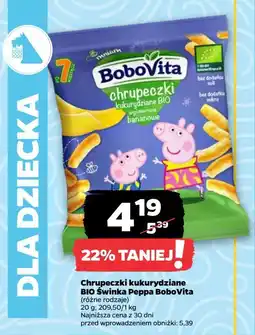 Netto Chrupki kukurydziane wyśmienicie bananowe Bobovita mniam bio oferta