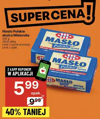 Delikatesy Centrum Masło Polskie ekstra Mlekovita oferta