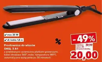 Kaufland Prostownica shgl 3a1 Silvercrest oferta