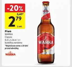 Intermarche Warka Classic Piwo jasne 500 ml oferta