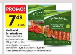 Intermarche Dolina Dobra Śląskie kiełbaski śniadaniowe 100 % mięsa 200 g oferta