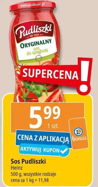 E.Leclerc Sos do spaghetti oryginalny Pudliszki oferta