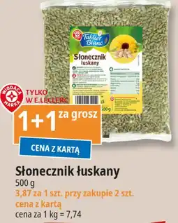 E.Leclerc Słonecznik łuskany Wiodąca Marka Tablier Blanc oferta