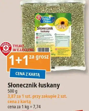 E.Leclerc Słonecznik łuskany Wiodąca Marka Tablier Blanc oferta