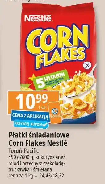 E.Leclerc Płatki śniadaniowe smak truskawkowy & śmietankowy Corn Flakes (Nestle) oferta