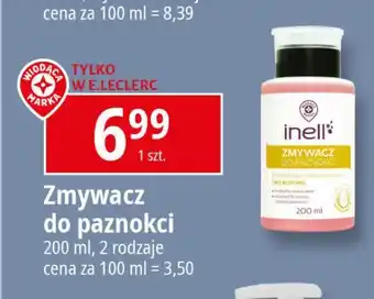 E.Leclerc Zmywacz do paznokci Wiodąca Marka Inell oferta