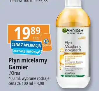 E.Leclerc Płyn micelarny z olejkiem arganowym Garnier Skin Naturals oferta