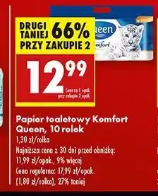 Biedronka Papier toaletowy komfort Queen oferta