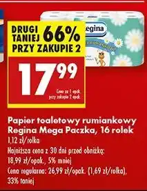 Biedronka Papier toaletowy rumiankowy Regina oferta