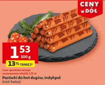 Auchan Parówki do hot dogów, Indykpol Dział Tradycji oferta