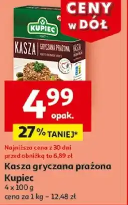 Auchan Kasza gryczana prażona Kupiec oferta