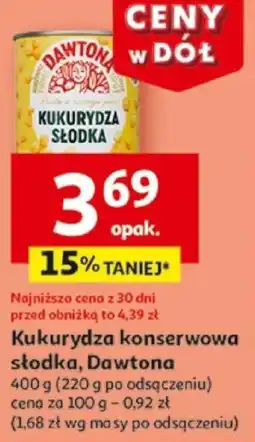 Auchan Kukurydza konserwowa słodka, Dawtona oferta