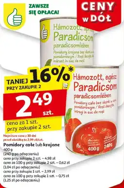 Auchan Pomidory całe lub krojone oferta