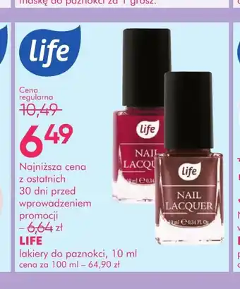 SuperPharm Lakier do paznokci Life oferta