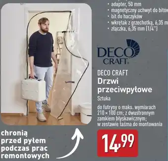 ALDI Drzwi przeciwpyłowe Deco Craft oferta