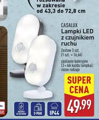 ALDI Lampka z czujnikiem ruchu Casalux oferta