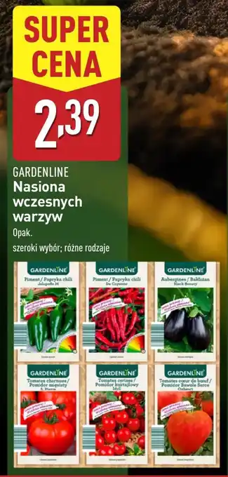 ALDI Nasiona warzyw Gardenline oferta