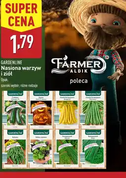 ALDI Nasiona warzyw Gardenline oferta