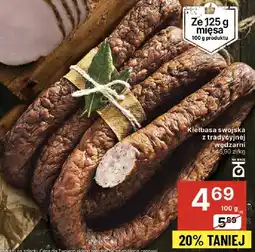 Delikatesy Centrum Kiełbasa swojska z tradycyjnej wędzarni oferta