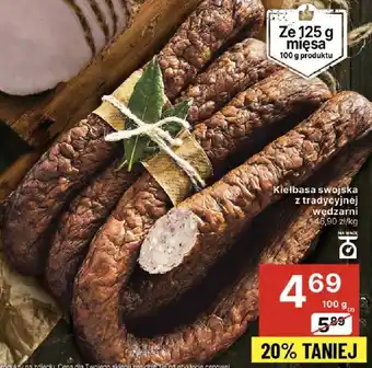 Delikatesy Centrum Kiełbasa swojska z tradycyjnej wędzarni oferta