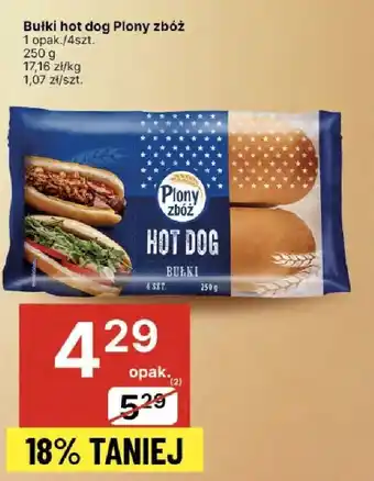 Delikatesy Centrum Bułki hot dog Plony zbóż oferta