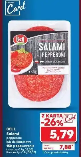 Kaufland Salami pepperoni Bell polska oferta