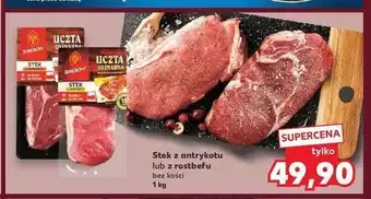 Kaufland Stek z antrykotu bez kości Sokołów uczta qulinarna oferta