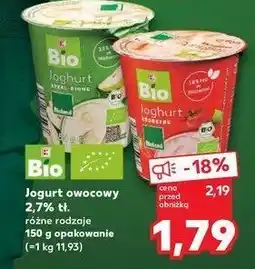 Kaufland Jogurt gruszkowy K-classic bio oferta