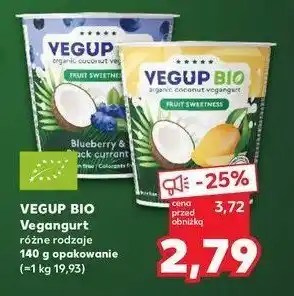 Kaufland Jogurt kokosowy jagoda & porzeczka Vegup bio oferta