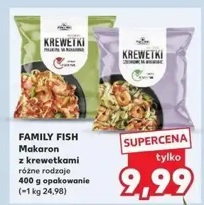 Kaufland Krewetki czosnkowe na makaronie Family fish oferta