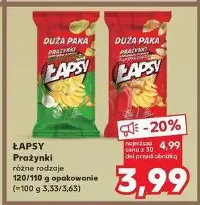 Kaufland Prażynki zielona cebulka Łapsy oferta