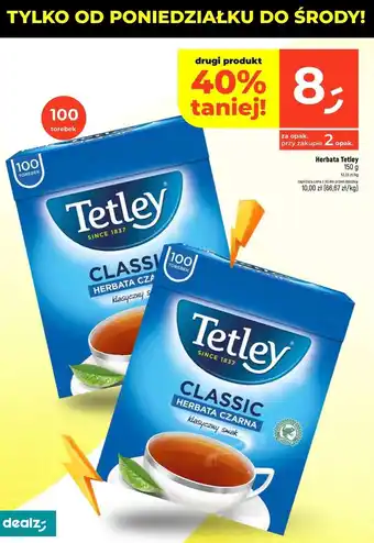 Dealz Herbata czarna Tetley Classic oferta